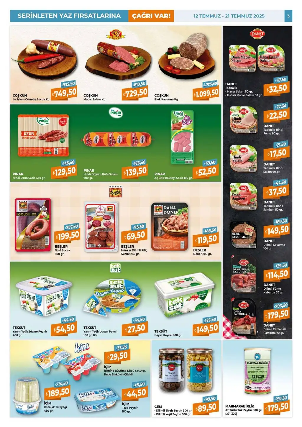 Çağrı Market 12 - 21 Temmuz 2025 kataloğu - Sayfa 1