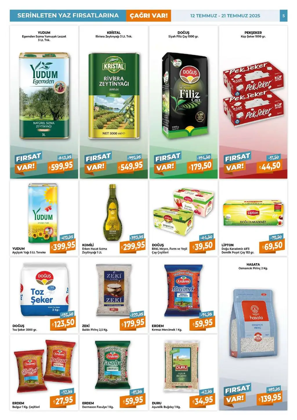 Çağrı Market 12 - 21 Temmuz 2025 kataloğu - Sayfa 1