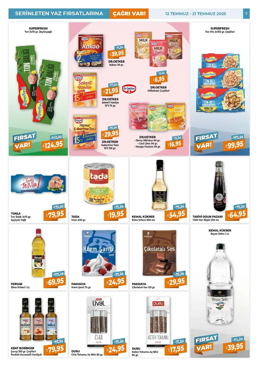 Çağrı Market 12 - 21 Temmuz 2025 kataloğu - Sayfa 1