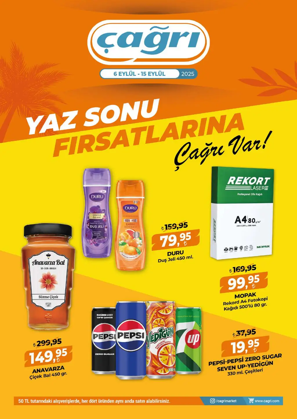 Çağrı Market 6 Eylül 2025 kataloğu - Sayfa 1