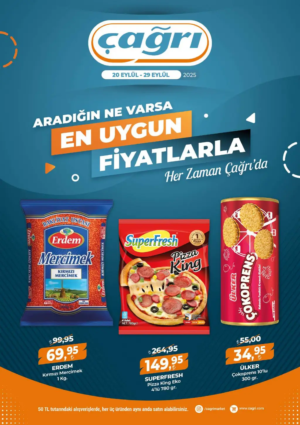 Çağrı Market Broşürü 20 Eylül 2025 - Sayfa 1