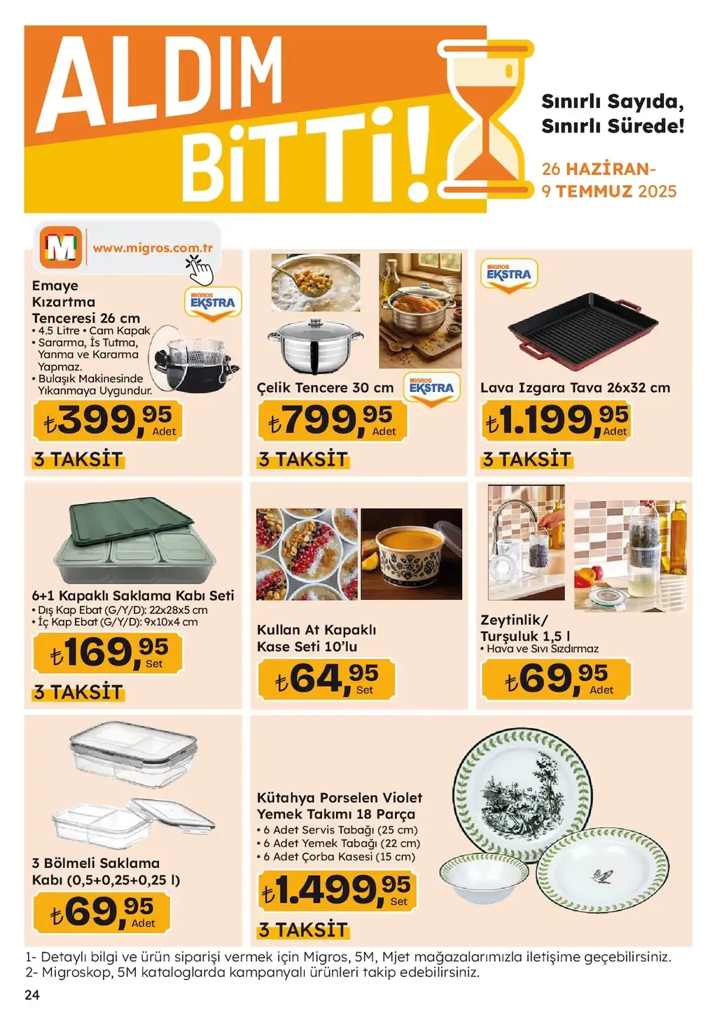 Migros Broşürü 26 Haziran 2025 – Geniş Ürün Yelpazesi - Sayfa 6