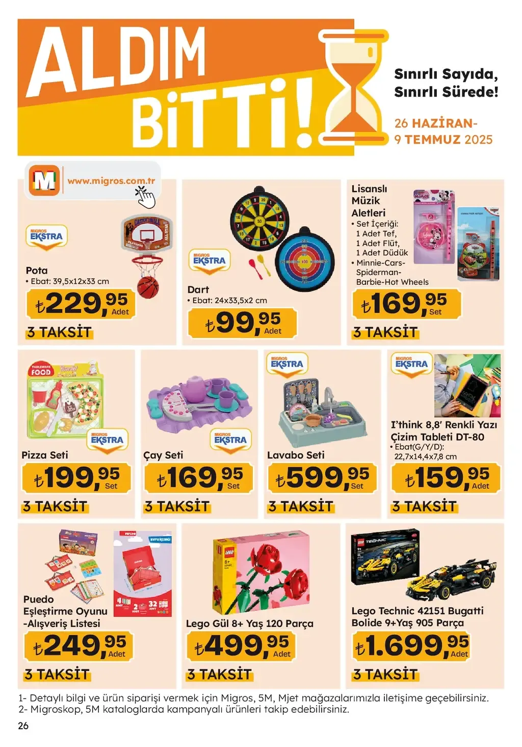 Migros Broşürü 26 Haziran 2025 – Geniş Ürün Yelpazesi - Sayfa 1