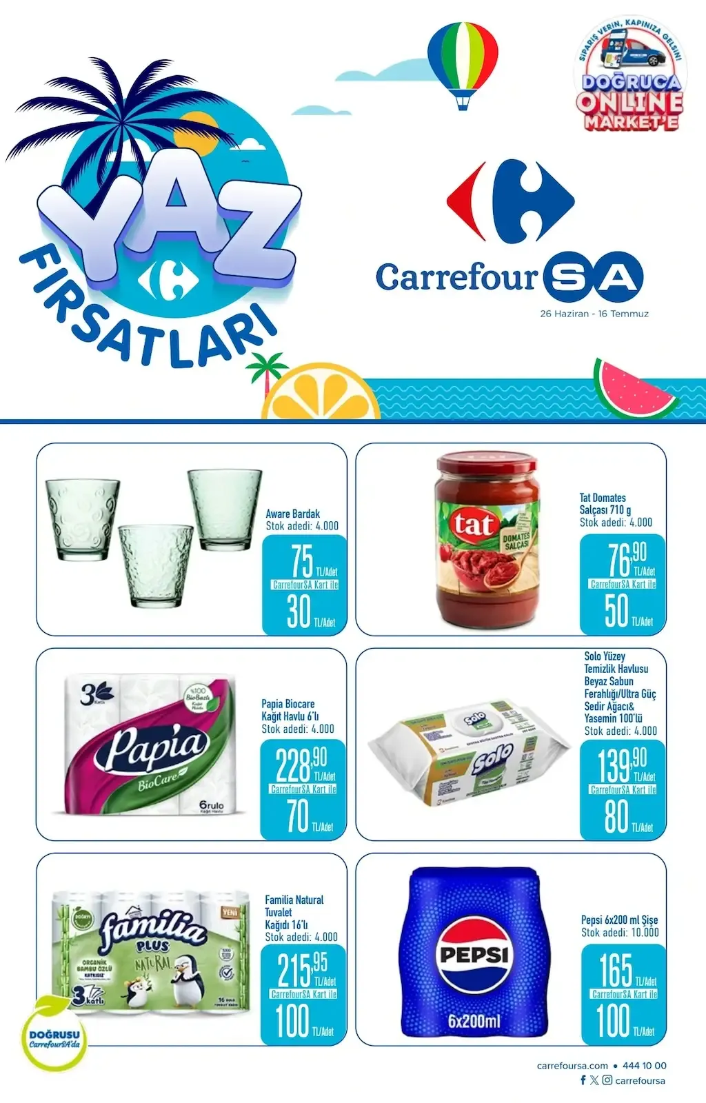 CarrefourSA Broşürü 26 Haziran 2025 - Sayfa 1