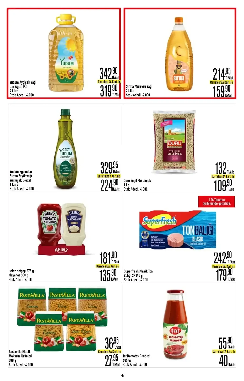 CarrefourSA Broşürü 26 Haziran 2025 - Sayfa 1