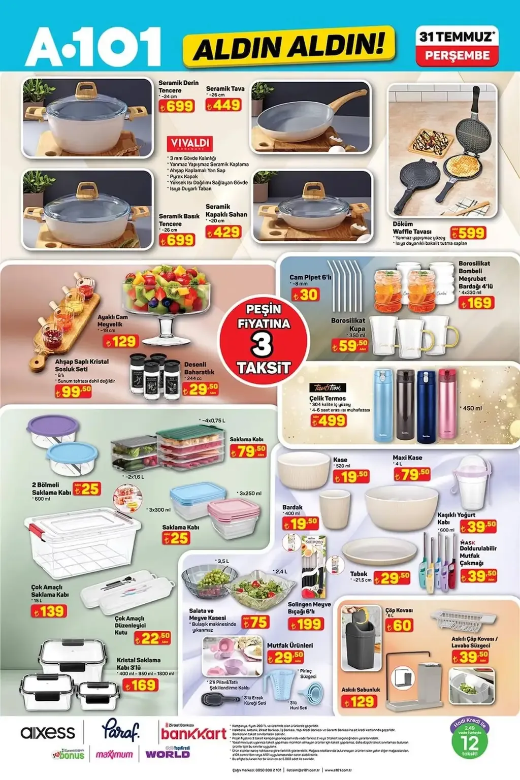A101 31 Temmuz 2025 Kataloğu - Sayfa 1