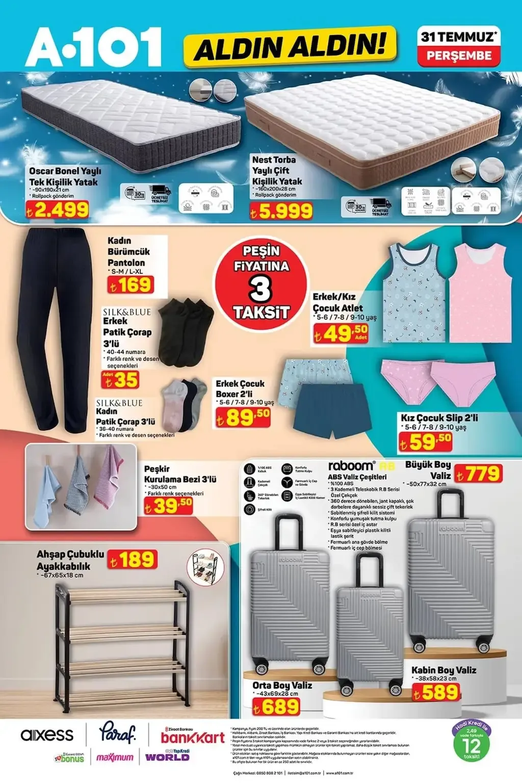 A101 31 Temmuz 2025 Kataloğu - Sayfa 1