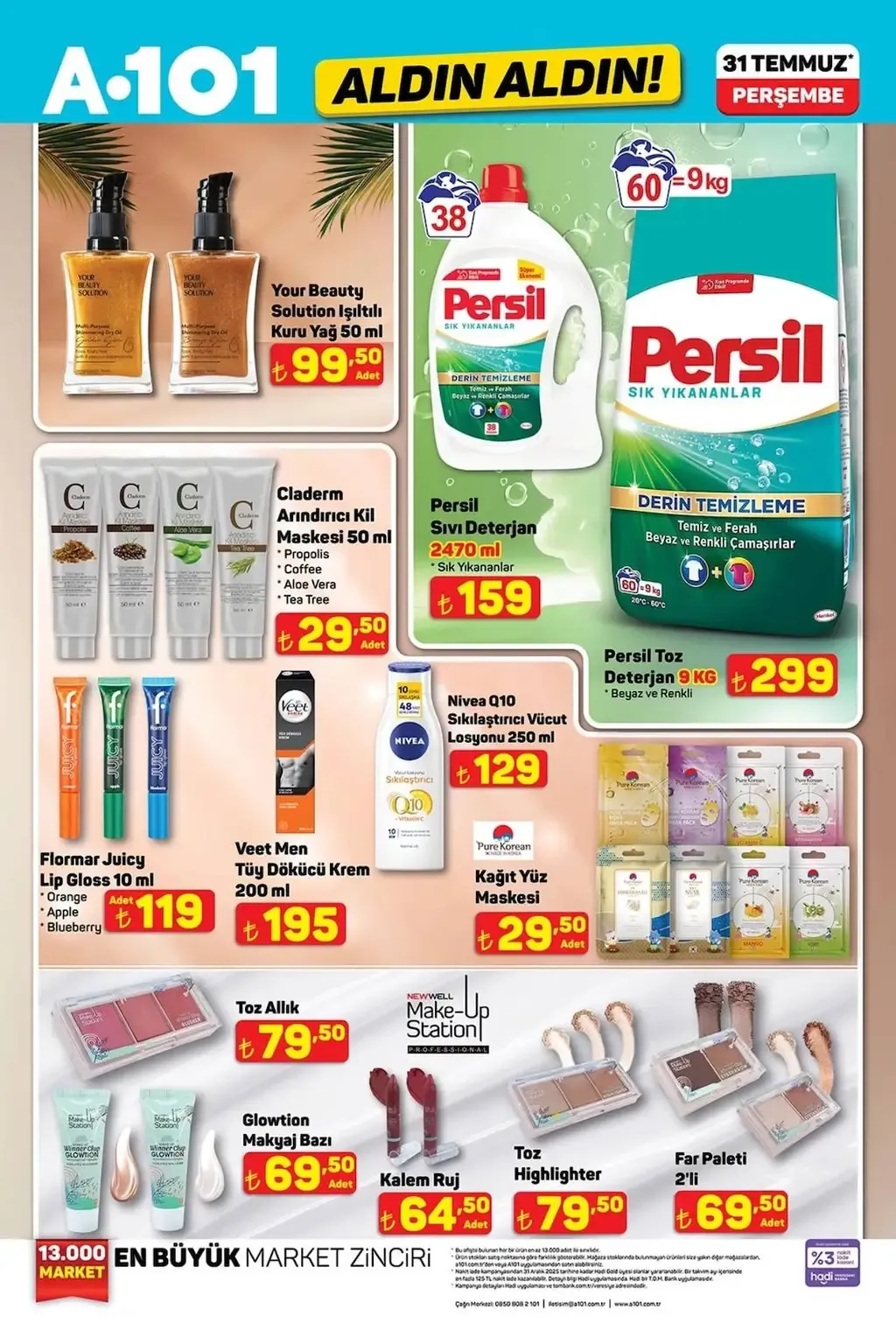 A101 31 Temmuz 2025 Kataloğu - Sayfa 1