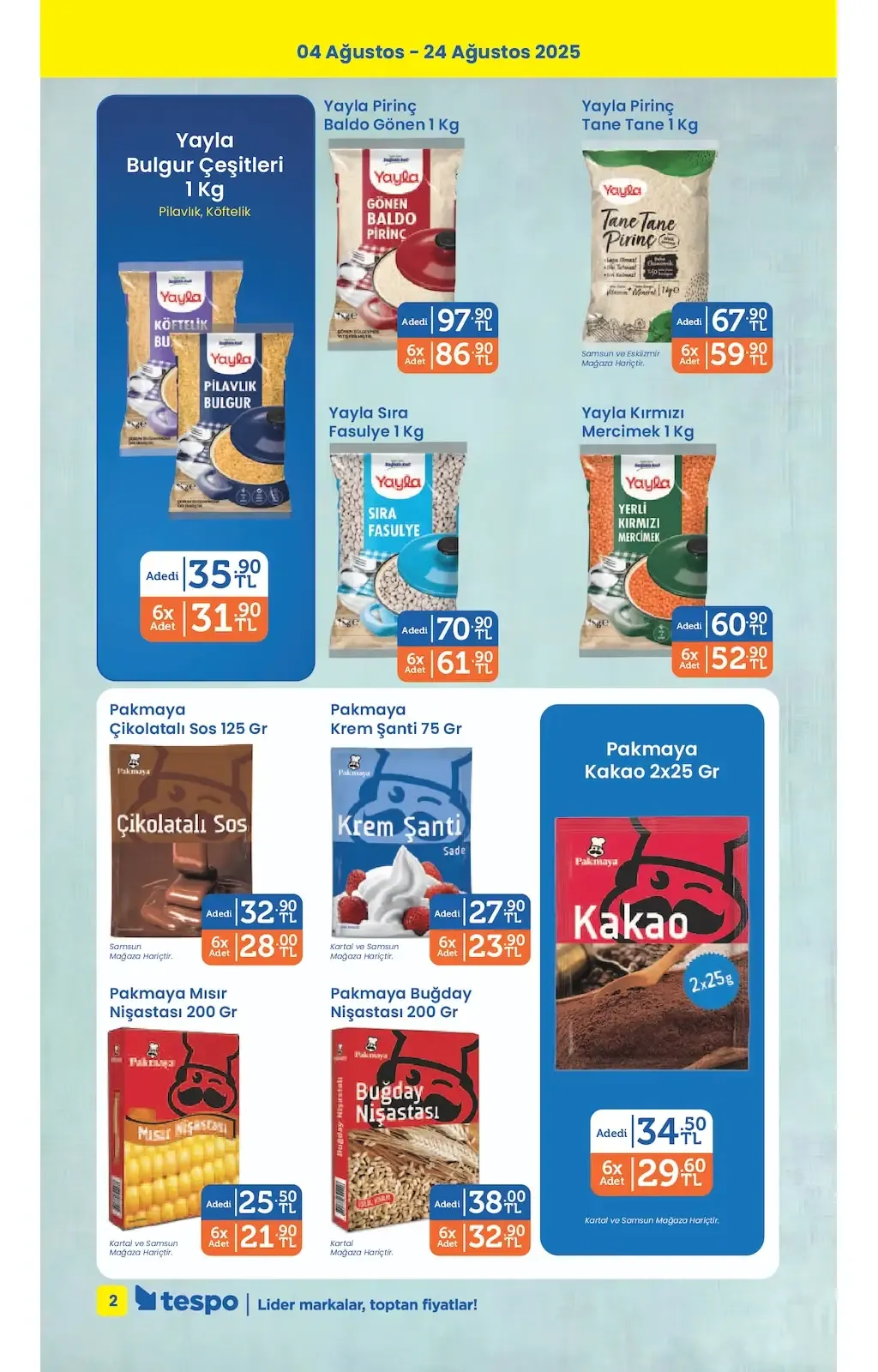 Tespo Market 4 Ağustos 2025 kataloğu - Sayfa 2
