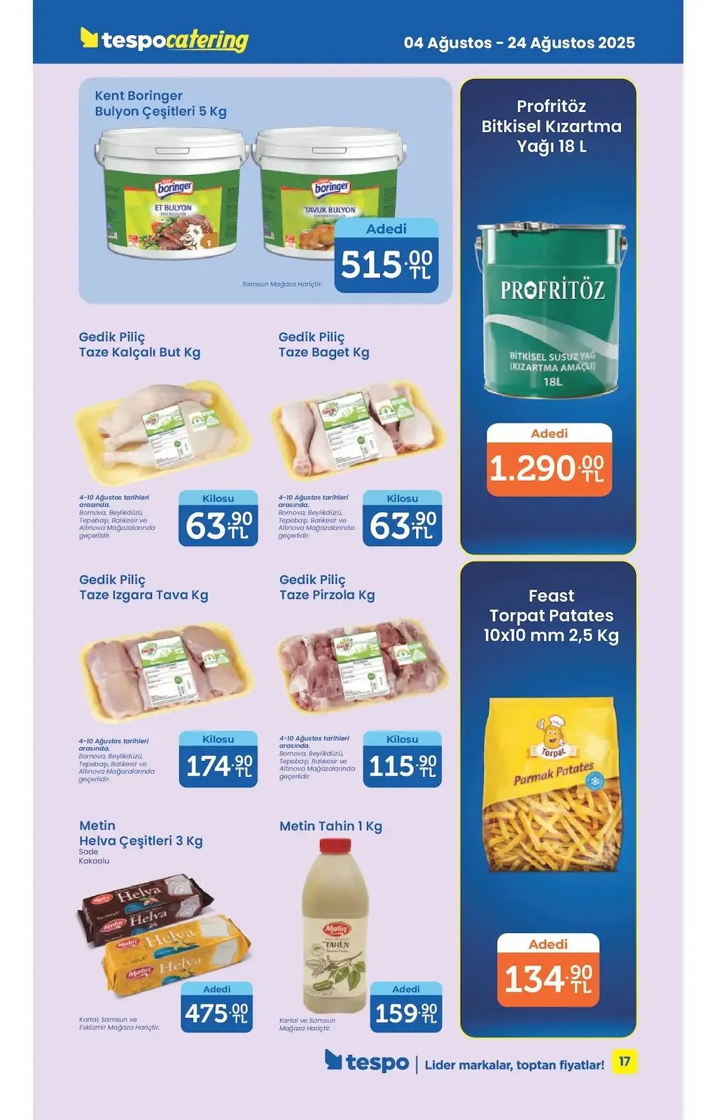 Tespo Market 4 Ağustos 2025 kataloğu - Sayfa 1