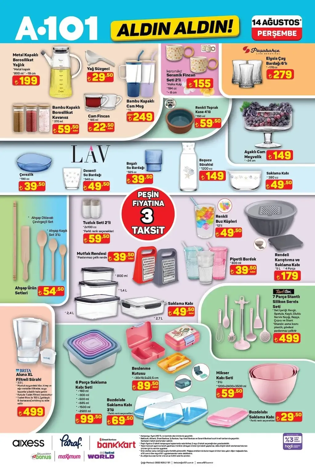 A101 14 Ağustos 2025 Kataloğu - Sayfa 1