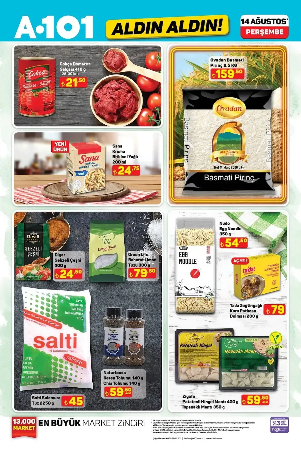 A101 14 Ağustos 2025 Kataloğu - Sayfa 1