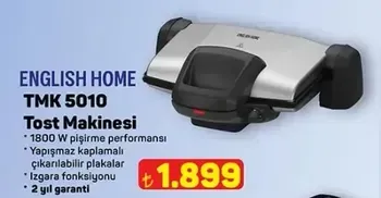 ENGLISH HOME TMK 5010 Tost Makinesi