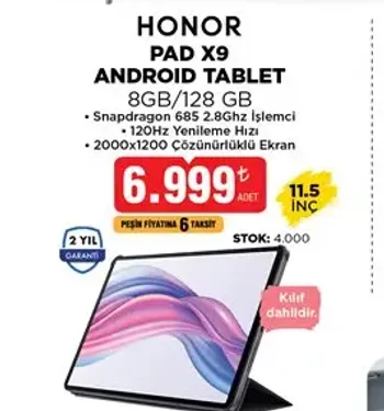 Honor Pad x9 Android Tablet