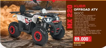 Küba MX 220 OFFROAD ATV 180CC