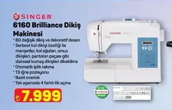 SINGER 6160 Brilliance Dikiş Makinesi