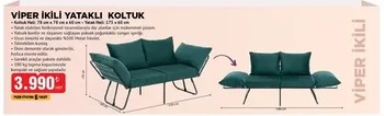 Viper İkili Yataklı Koltuk